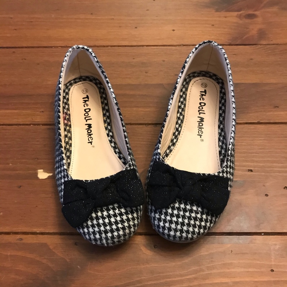 The Doll Maker checkered  slip on shoes